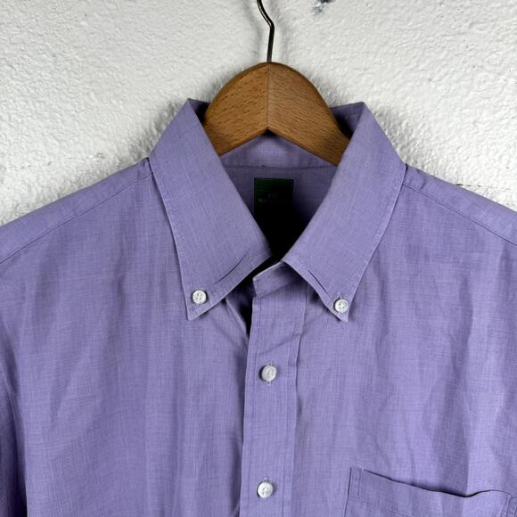 Sid Mashburn Shirt Size Large Purple Long Sleeve Button Down Casual - Picture 2 of 7